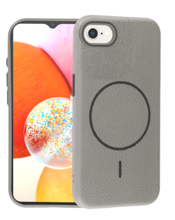 Magnetic Leather Soft Cases - TITANIUM GRAY for iPhone 7 / 8 (Only Ground Shipping)