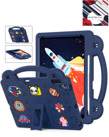 Shockproof Handle Case - NAVY BLUE for iPad 10.2" (7th / 8th / 9th) / Air 3 / Pro 10.5 (Only Ground Shipping)