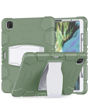 Full Body Protection Stand Case - GREEN for iPad Air 11 2024 / Air 4 / Air 5 / Pro 11 (1st / 2nd / 3rd / 4th) (Only Ground Shipping)
