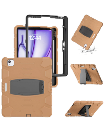 Full Body Protection Stand Case (CHERRY PINK) for iPad Air 13 (2024) / Pro 12.9 (3rd / 4th / 5th / 6th) (Only Ground Shipping)