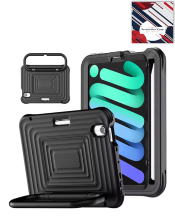SoftShield Tablet Case with Handle Stand (BLACK) for iPad 10 2022 (10.9") / iPad 11 (A16) (Only Ground Shipping)