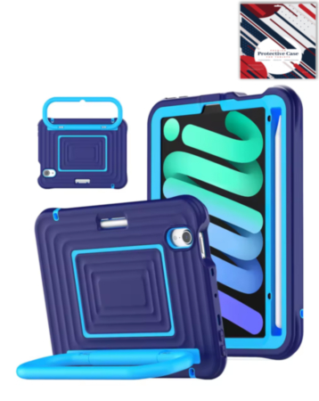 SoftShield Tablet Case with Handle Stand (DARK BLUE) for iPad 10 2022 (10.9") / iPad 11 (A16) (Only Ground Shipping)