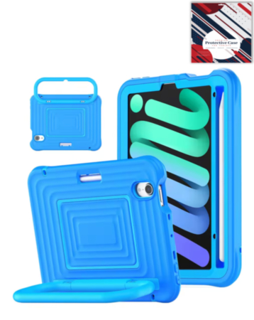 SoftShield Tablet Case with Handle Stand (LIGHT BLUE) for iPad 10 2022 (10.9") / iPad 11 (A16) (Only Ground Shipping)