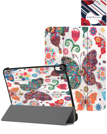 Old Style Notebook Design Case - BUTTERFLY for iPad Air 11 2024 / 10 2022 (10.9") / Air 4 / Air 5 / Pro 11 (1st / 2nd / 3rd / 4th) (Only Ground Shipping)