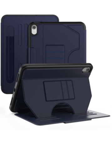 Magnetic Multi-Layers Protective Case with Pen Holder - DARK BLUE for iPad 10 2022 (10.9") / iPad 11 (A16) (Only Ground Shipping)
