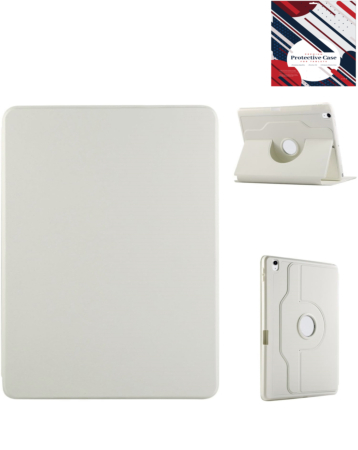 364 Degree Swivel Stand Folio Flip Smart Case - CREAM for iPad 10 2022 (10.9") / iPad 11 (A16) (Only Ground Shipping)