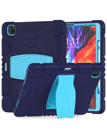 Full Body Protection Stand Case - NAVY BLUE for iPad Pro 11 (5th / 2024) (Only Ground Shipping)