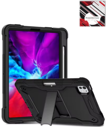 TriShield Tablet Case with Kickstand (BLACK) for iPad Pro 13 (2024 / 2025) (Only Ground Shipping)