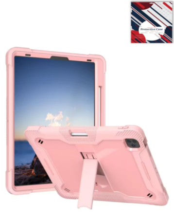 TriShield Tablet Case with Kickstand (PINK) for iPad Pro 13 (2024 / 2025) (Only Ground Shipping)
