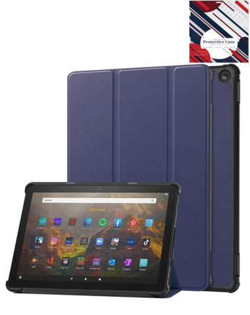 Smart Shockproof Stand Case - DARK BLUE for Kindle Fire HD10 (2023) (Only Ground Shipping)