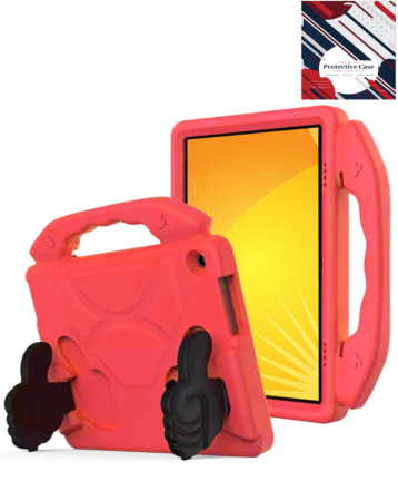 Hand - Held Stand Kids Case - RED for Kindle Fire HD10 (2023) (Only Ground Shipping)