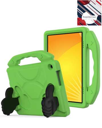 Hand - Held Stand Kids Case - GREEN for Kindle Fire HD10 (2023) (Only Ground Shipping)