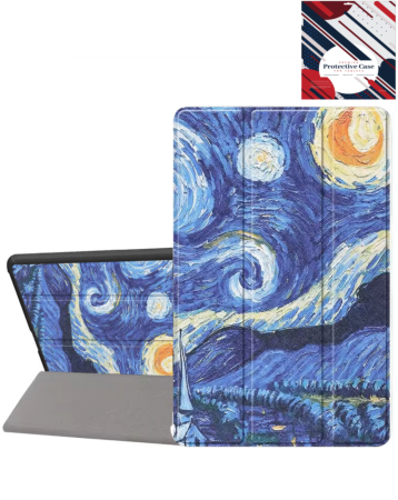 Old Style Notebook Design Case - Starry Night for Kindle Fire Max 11 (2023) (Only Ground Shipping)