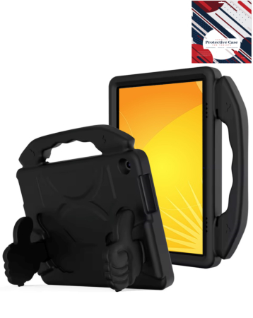 Hand - Held Stand Kids Case - BLACK for Kindle Fire Max 11 (2023) (Only Ground Shipping)