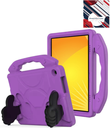 Hand - Held Stand Kids Case - PURPLE for Kindle Fire Max 11 (2023) (Only Ground Shipping)