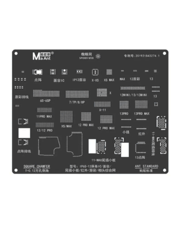 MaAnt IC / Face / Tail Plug-in Small Board / Infrared Original Color for iPhone 6 to 13 PM (Not Returnable)