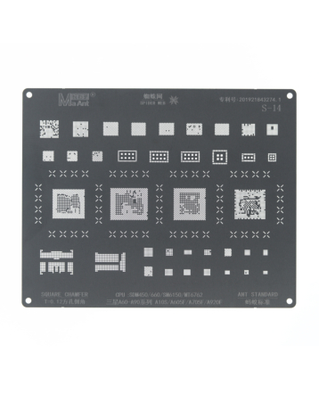 MaAnt BGA Reballing Stencils For Galaxy A60-A90 A10S / A605F / A705 / A902F Series
