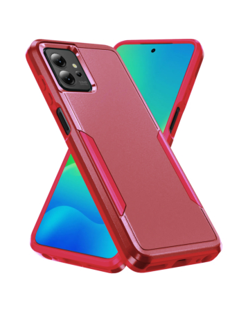 Motorola Edge+ 2023 Dual Layers Shockproof Strong Case - RED (Only Ground Shipping)