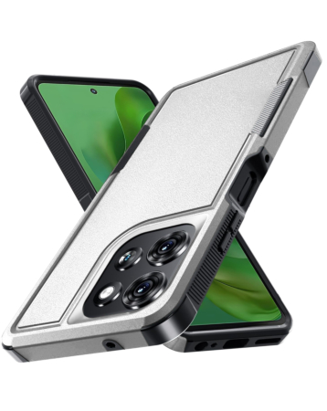 Dual Layers Shockproof Strong Case - WHITE for Moto G Power 5G (2025 / 2026) / G Play 5G (2025) (Only Ground Shipping)