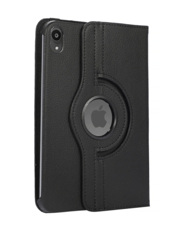 360 Degree Rotating Swivel Stand Case - BLACK for iPad Mini 6 / 7 (A17 Pro) (Only Ground Shipping)