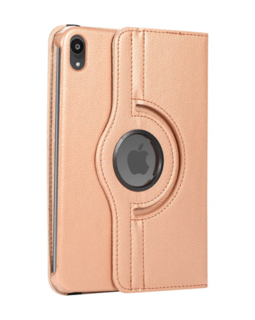 360 Degree Rotating Swivel Stand Case - ROSE GOLD for iPad Mini 6 / 7 (A17 Pro) (Only Ground Shipping)