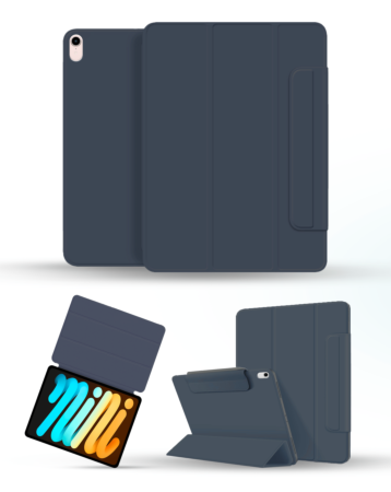 Smart Full Body Magnet Cover - NAVY BLUE for iPad Mini 6 / 7 (A17 Pro) (Only Ground Shipping)