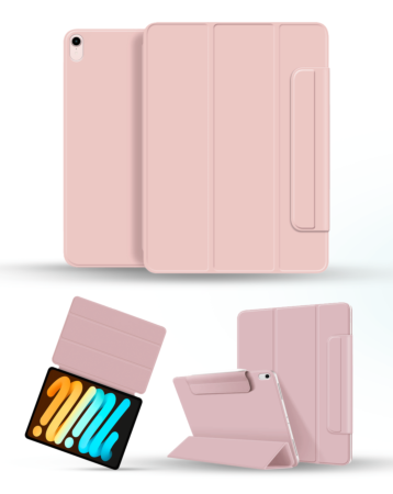 Smart Full Body Magnet Cover - PINK for iPad Mini 6 / 7 (A17 Pro) (Only Ground Shipping)