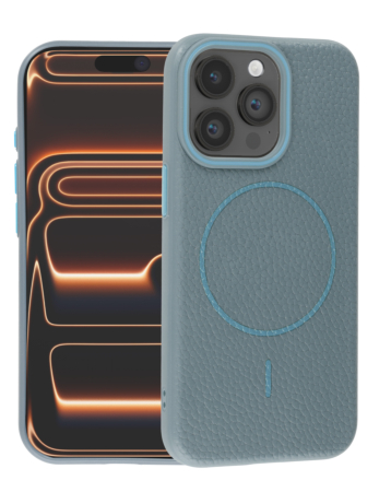 Magnetic Leather Soft Cases - WAYNE BLUE for iPhone 12 / 12 Pro (Only Ground Shipping)