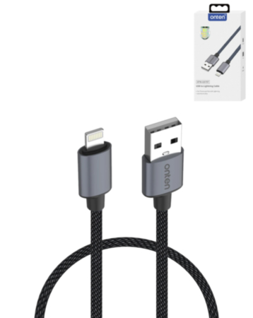 Onten USB A-L Charging Cable (3ft) (12W) (Only Ground Shipping)