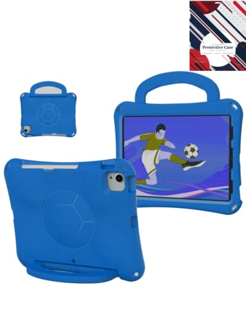 Soccer Case - BLUE for iPad Air 4 / Air 5 / Pro 11 (1st / 2nd / 3rd / 4th / 5th) (Only Ground Shipping)