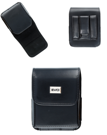 Flip Leather Cell Phone Pouch Holder with Card Slot Magnetic for Galaxy Z Flip - BLACK (Only Ground Shipping)