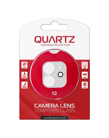 Stock up on the QUARTZ clear back camera tempered glass for iPhone 12.
