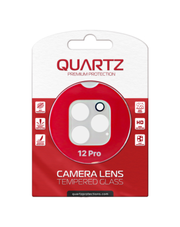 Purchase the QUARTZ Clear Back Camera Tempered Glass for iPhone 12 Pro.
