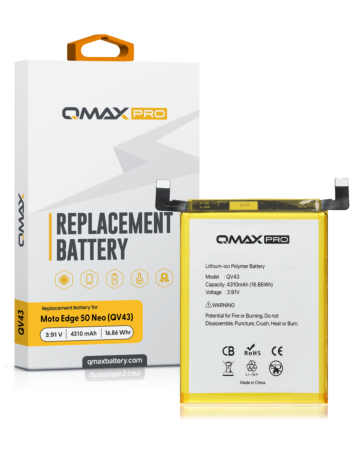 QMAX Pro Replacement Battery for Motorola Edge 50 Neo (XT2409-3 / 2024) (4310 mAh) (QV43) (Only Ground Shipping)