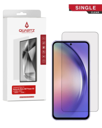 QUARTZ Clear Tempered Glass for Galaxy A57 5G (A576 / 2026) (Single Pack)