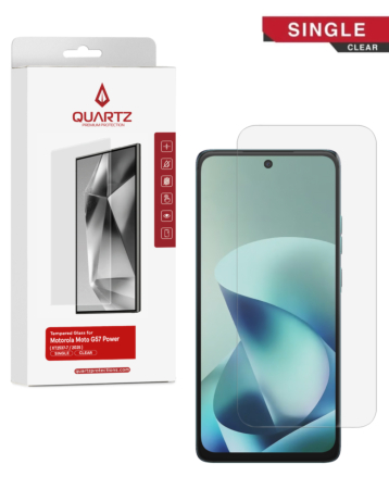 QUARTZ Clear Tempered Glass for Motorola Moto G57 (XT2537 / 2025) / G57 Power (XT2537 / 2025) (Single Pack)