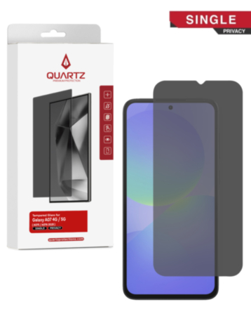 QUARTZ Privacy Tempered Glass for Galaxy A05S (A057 / 2023) / A07 4G / 5G (A075 / A076 2025) (Single Pack)