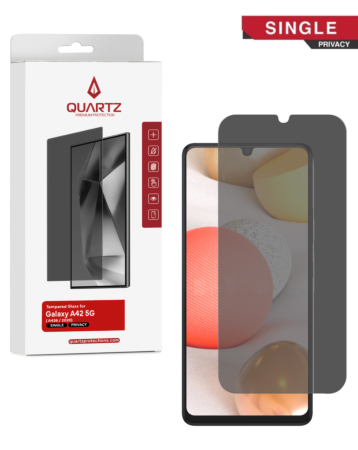 QUARTZ Privacy Tempered Glass for Galaxy A12 (A125 /2020) / A13 5G (A136 / 2021) / A32 5G (A326 / 2021) / A42 5G (A426 / 2020) / A71 5G (A716 / 2020) / A03S (A037 / 2021) / A23 5G (A236 / 2022) (Single Pack)