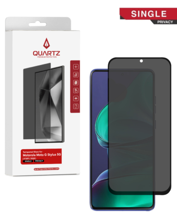 QUARTZ Privacy Tempered Glass for Motorola Moto G Stylus 5G (XT2517- 1 / 2 / 3 / 2025) / Edge 60 Stylus (XT2517-4 / 2025) (Single Pack)