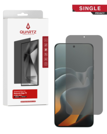 QUARTZ Privacy Tempered Glass for Motorola Edge 70 (XT2601 / 2025) (Single Pack)