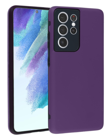 Full Cover New Design Silicone Case - PURPLE for Galaxy S21 Ultra (Only Ground Shipping)
