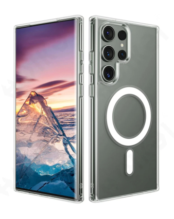 Galaxy S24 / S25 Wireless Charging Soft Clear Case (Full Bottom Close) (Only Ground Shipping)