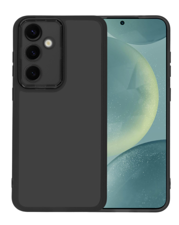 Soft Silicone Transparent Case - BLACK for Galaxy S24FE (Only Ground Shipping)