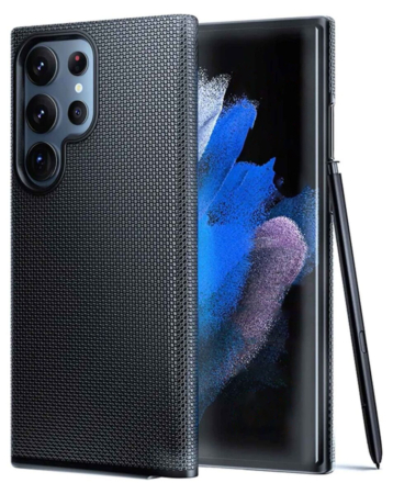 Galaxy S24 Ultra Shock Absorption Protective Dual Layer Case - BLACK (Only Ground Shipping)