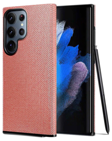 Galaxy S24 Ultra Shock Absorption Protective Dual Layer Case - ROSE GOLD (Only Ground Shipping)