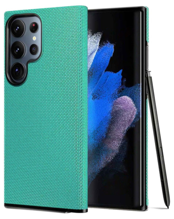 Galaxy S24 Ultra Shock Absorption Protective Dual Layer Case - TEAL (Only Ground Shipping)