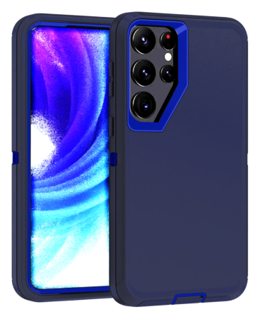 Heavy Duty Case for Galaxy S24 Ultra (NAVY BLUE) (Only Ground Shipping)