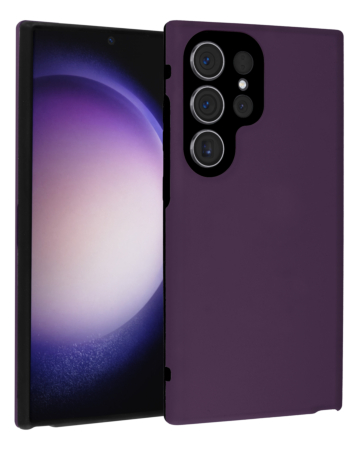 Full Cover New Design Silicone Case - PURPLE for Galaxy S24 Ultra (Only Ground Shipping)
