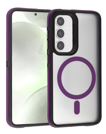 Galaxy S24 / S25 Magsafe Dual-Color TPU Matte Case - PURPLE (Only Ground Shipping)