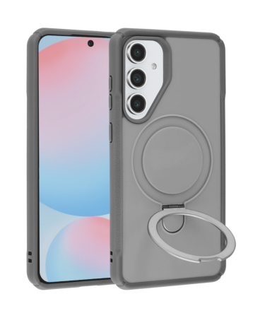 Shockproof Case with Magnetic Kickstand - GRAY for Galaxy S25FE (Only Ground Shipping)